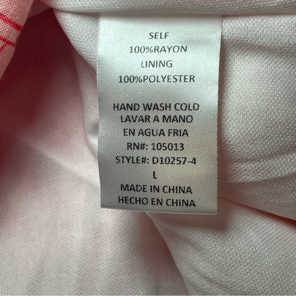 Emily Wonder Try To Resist Babydoll Dress Calypso Large Pink Coral Lined Beach - Picture 9 of 12